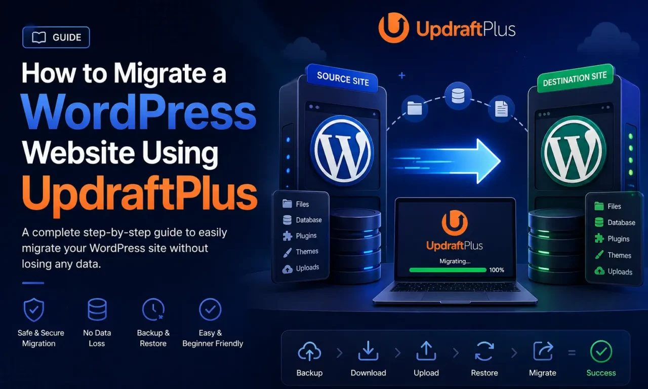 How to Migrate a WordPress Website Using UpdraftPlus